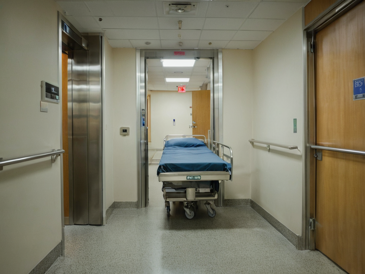 Elevador de maca — Unidade hospitalar